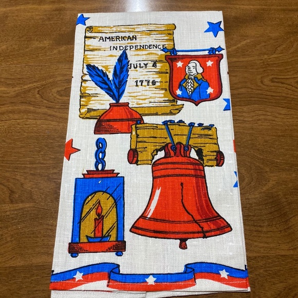 Liberty Bell Bicentennial Kitchen Tea Towel 1776 - Picture 2 of 4